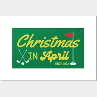 Christmas in April Funny Golf Majors and Tournaments Posters and Art